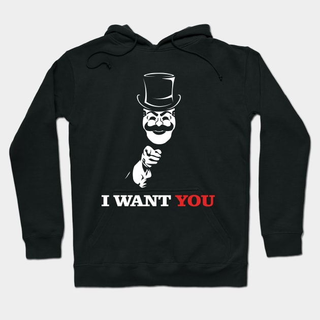 Uncle FSociety I Want You Mr Robot Hoodie by KrateMilk